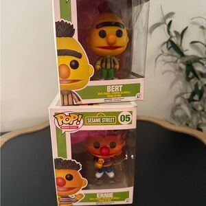 Funko Sesame Street Bert and Ernie Figures - Yellow and Red